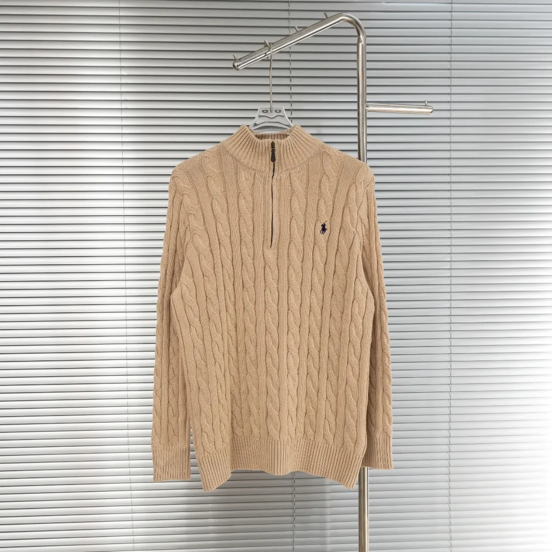 P290 top version (different currencies) You can scan the QR code to enter the official website Style: Ralph Lauren POLO Ralph Lauren small label embroidered knitted old money style half-zip pullover long-sleeved sweater Color: Picture color Size: XS-XL Fabric: Pure cotton Accessories: Full set of customized accessories No gender distinction, same style for men and women